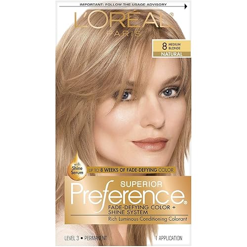 L'Oreal Superior Preference Hair Color 8 Medium Blonde (Pack of 3) Beauty & Personal Care L'Oreal Paris