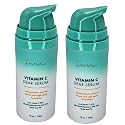 2 PACK Vitamin C Serum 20% - PURE L-ASCORBIC ACID, Ferulic Acid, Hyaluronic Acid Botanic, Vitamin E Organic Cruelty Free for Face and Neck Best Beauty & Personal Care Dearskin