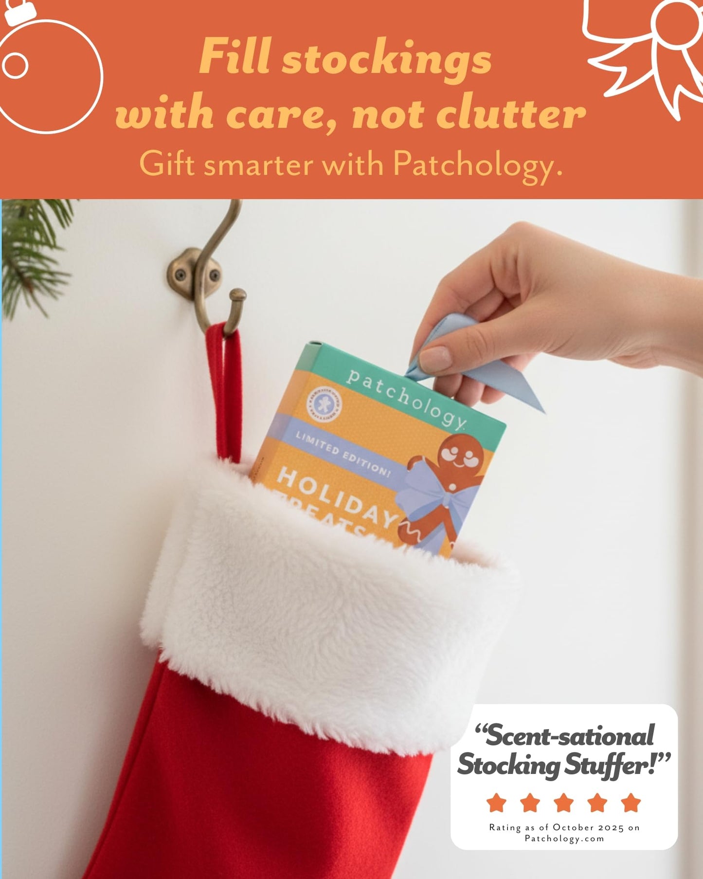 Patchology Holiday Treats Gingerbread Under Eye Patches Gift Set - Cute Stocking Stuffers with Gingerbread Scent - No-Slip Masks that Hydrate, Soothe Beauty & Personal Care Patchology