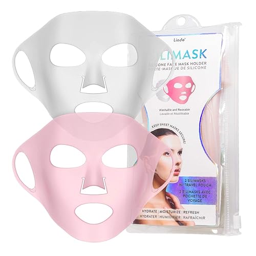 Lindo Silimask - Reusable Anti-Wrinkle Silicone Face Mask Holder for Sheet Masks, Moisturizing Facial Mask Cover, Prevent Evaporation, Beauty Face Beauty & Personal Care Lindo