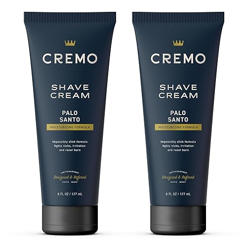Cremo Palo Santo Shave Cream (2 Pack), Astonishingly Superior Ultra-Slick Shaving Cream for Men, Fights Nicks, Cuts And Razor Burn, 6 Fl Oz Beauty & Personal Care Cremo
