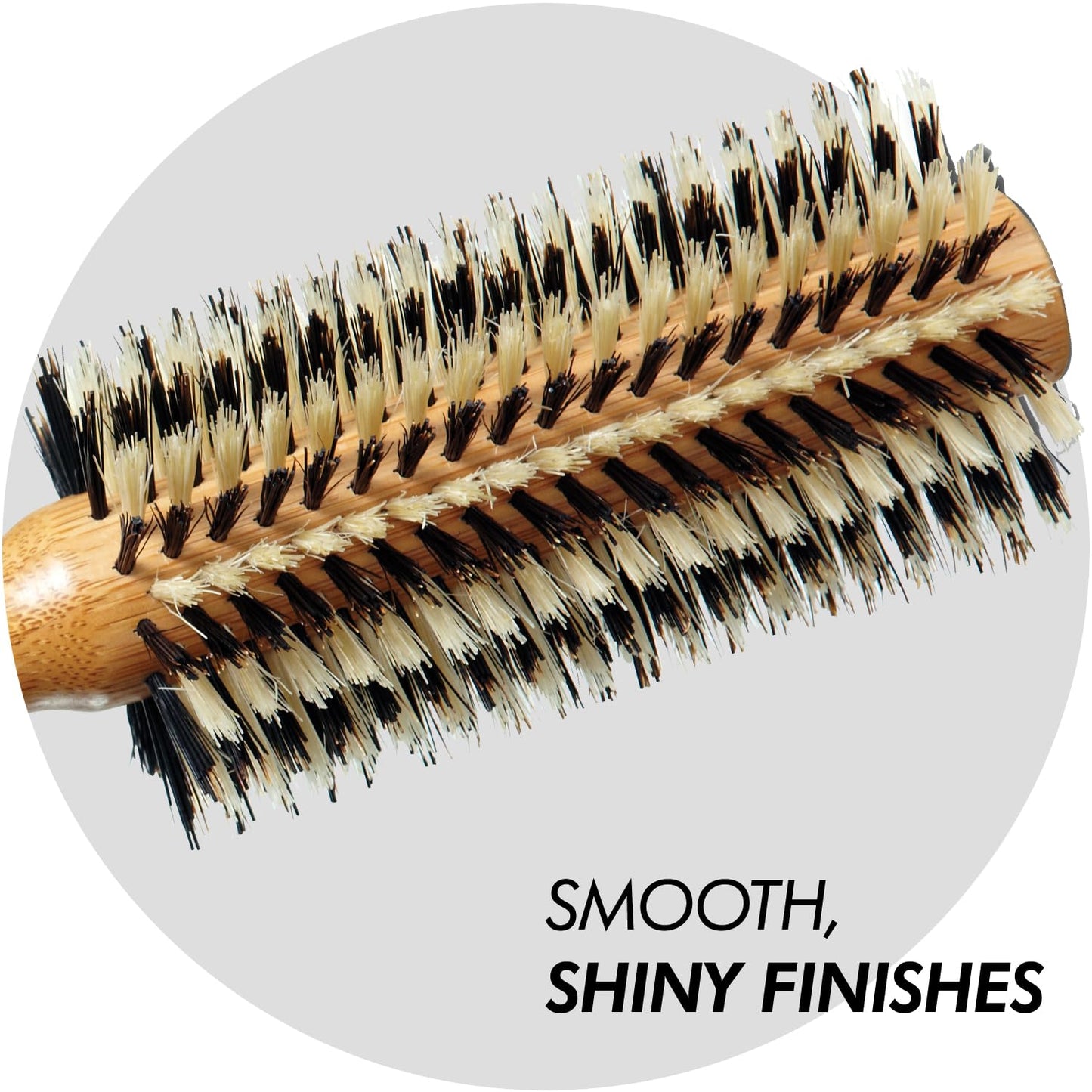Sam Villa Signature Series Nylon & Boar Bristle Hair Brush Round Styling Brush Beauty & Personal Care Sam Villa