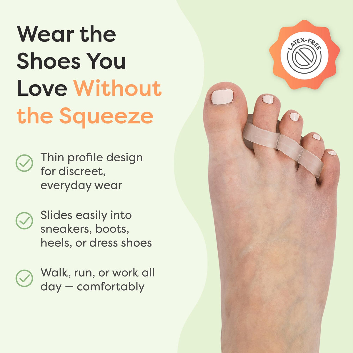 ZenToes Hammer Toe Corrector, Triple Loop Gel Toe Spacers, 4 Pack