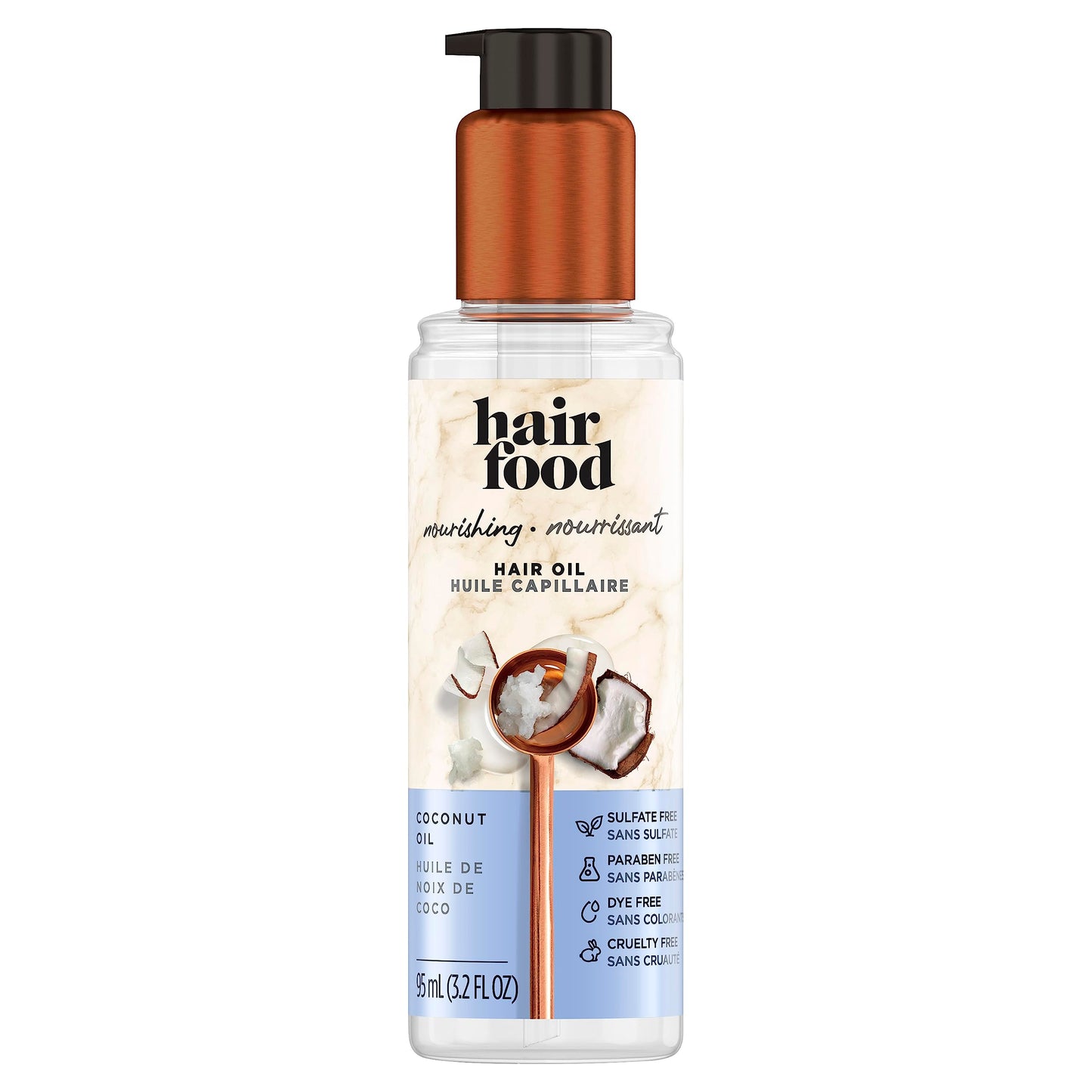 Hair Food Sulfate Free Hair Oil Dye Free Smoothing and Nourishing Treatment, Coconut, Hair Food, 3.2 FL OZ Beauty & Personal Care Hair Food