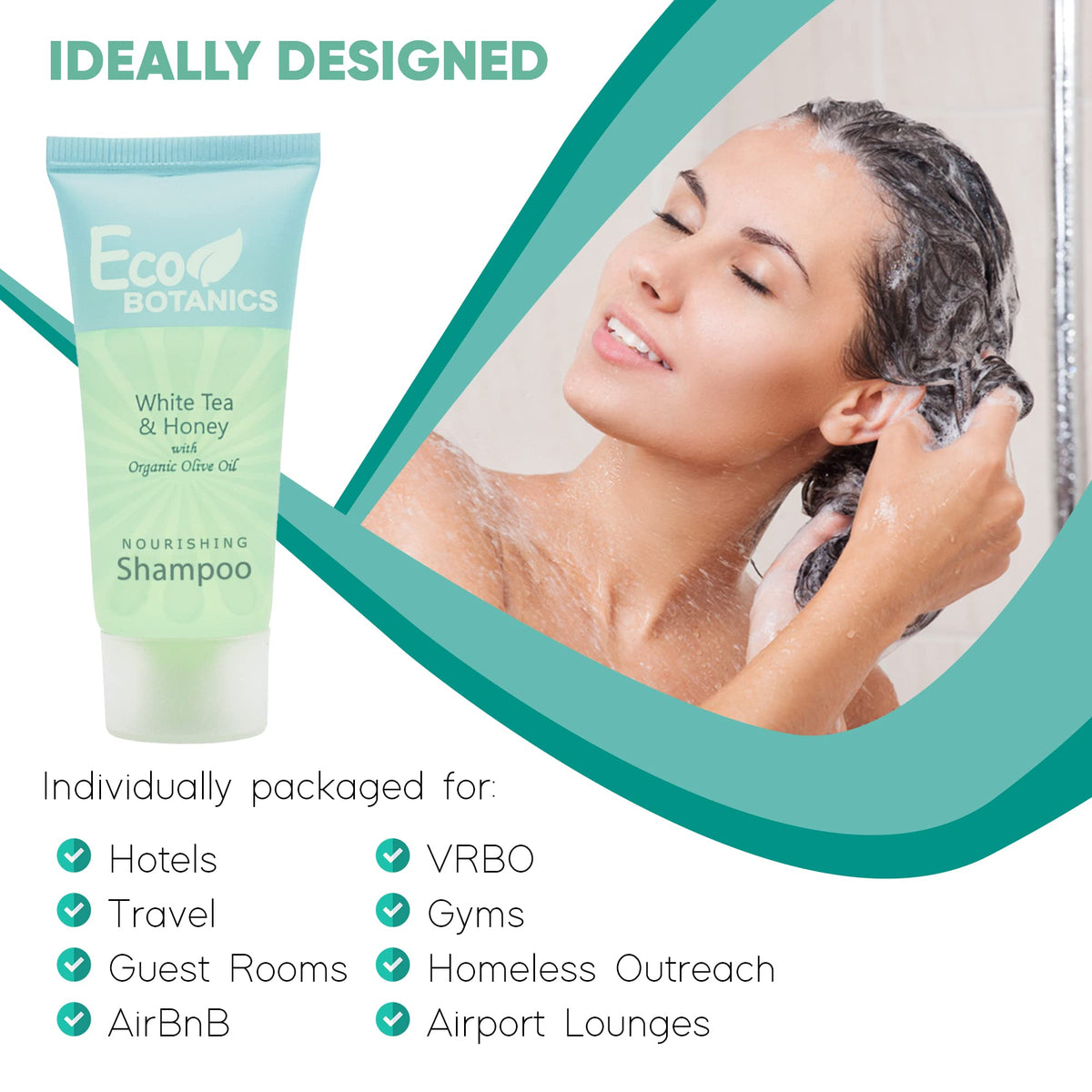 Eco Botanics Travel-Size Hotel Shampoo .85 oz (Case of 100) Beauty & Personal Care Eco Botanics