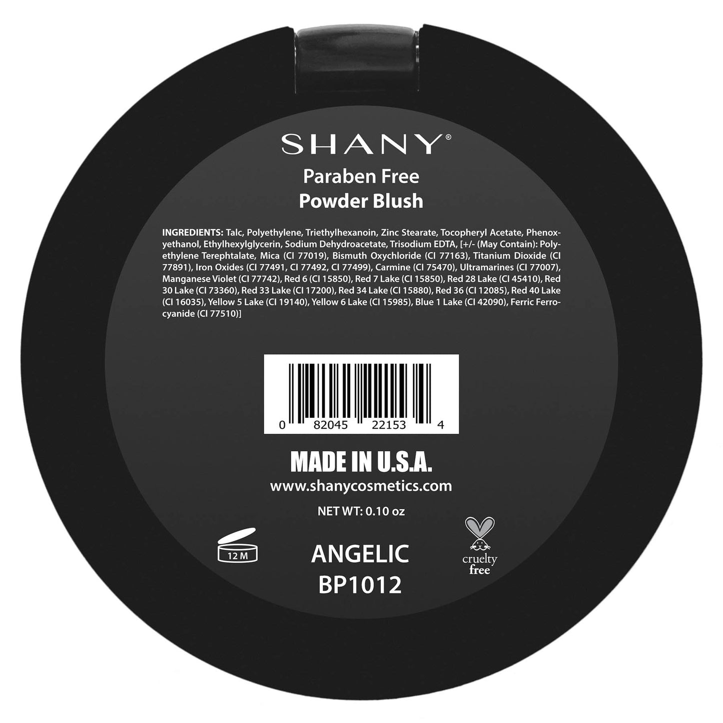 SHANY Powder Blush - Paraben Free, Lightweight, Smooth, Blendable, Long lasting All Day Face Enhancing Cheek Color - Made in USA - ANGELIC Beauty & Personal Care SHANY