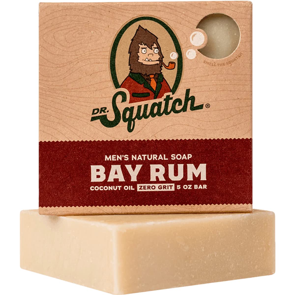 Dr. Squatch All Natural Bar Soap for Men with Zero Grit, Bay Rum Beauty & Personal Care Dr. Squatch