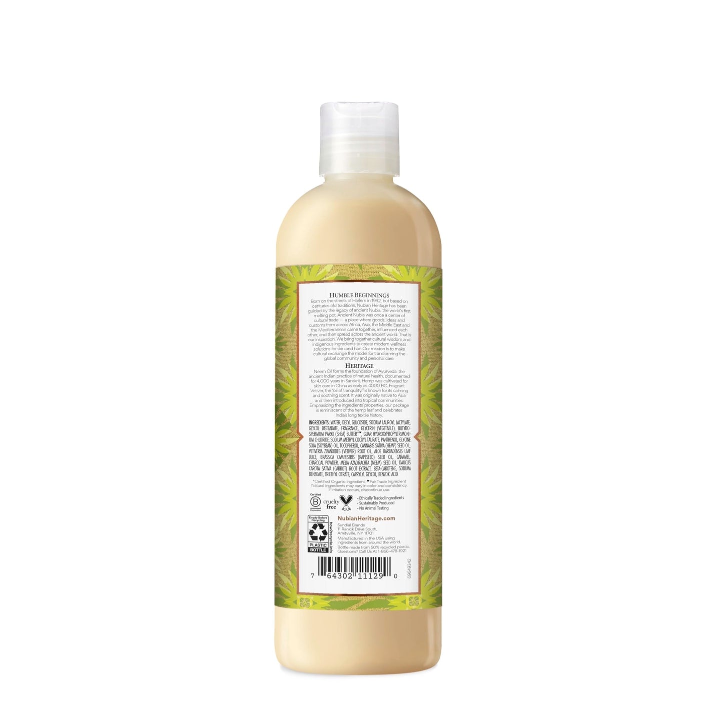 Nubian Heritage Indian Hemp Body Wash, Indian Hemp 13 OZ (Pack of 3) Beauty & Personal Care Nubian Heritage