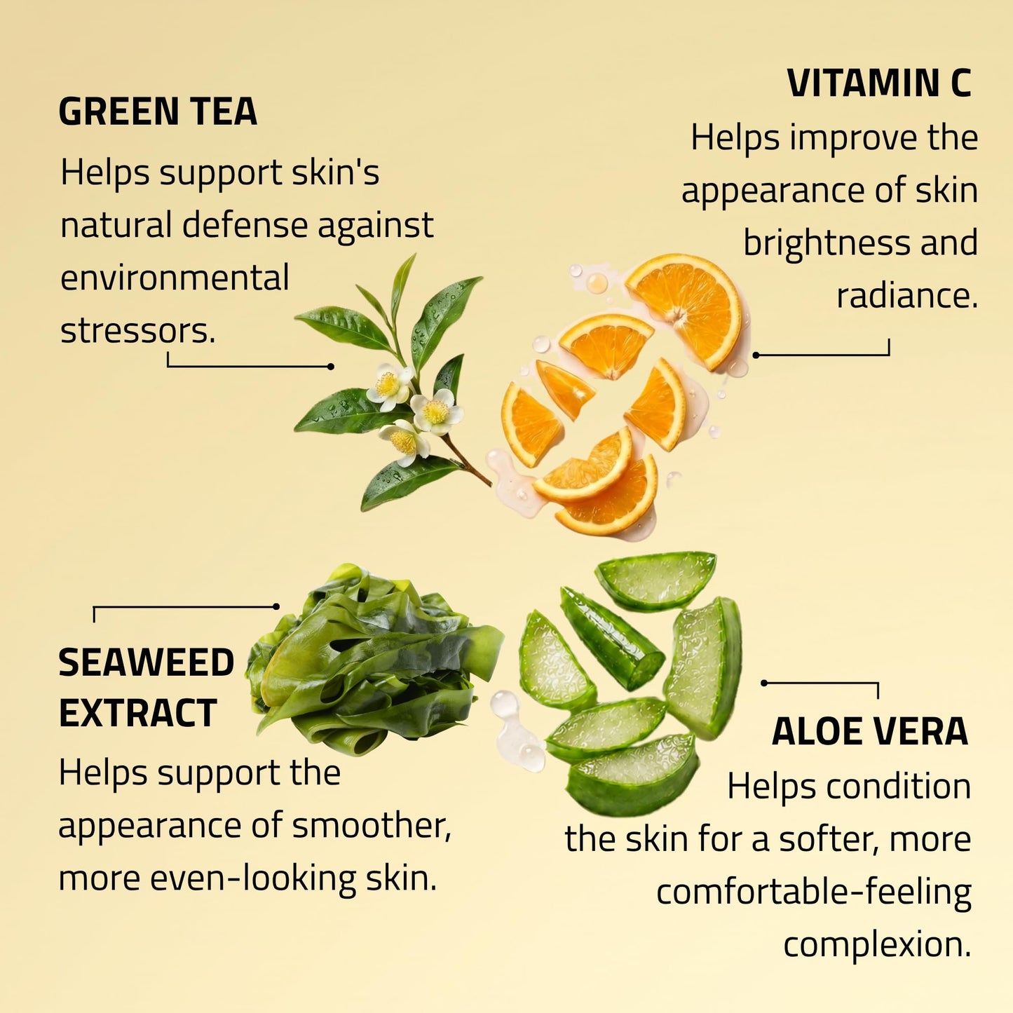 YEOUTH Vitamin C Face Wash with Aloe Vera and Seaweed, Hydrating Face Wash Makeup Remover, Targets the Appearance of Uneven Skin Tone and Dull Skin, 3 Beauty & Personal Care YEOUTH