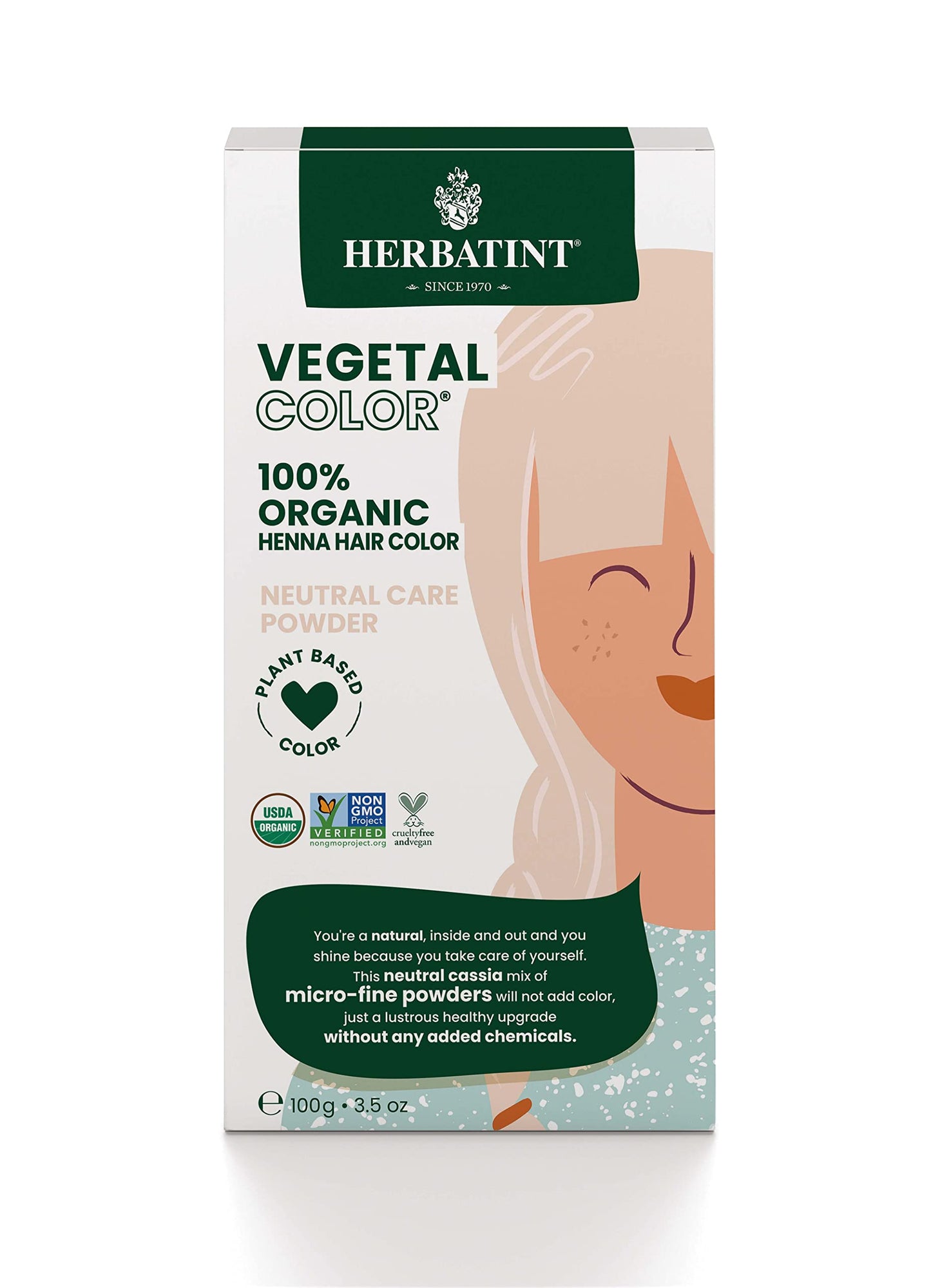 Herbatint Henna Color Organic Hair Care Treatment - Plant-Based Henna Powder & Herbal Formula - Vegan - Neutral Care - 3.5 oz Beauty & Personal Care Herbatint