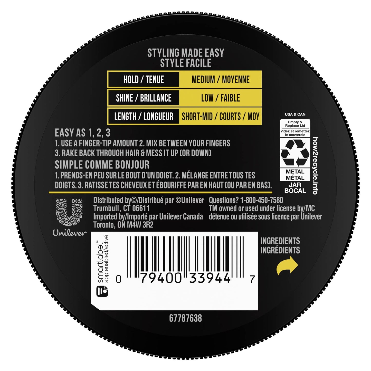 AXE Messy Look Hair Paste Flexible 2.64 oz ( Pack of 10) Beauty & Personal Care AXE