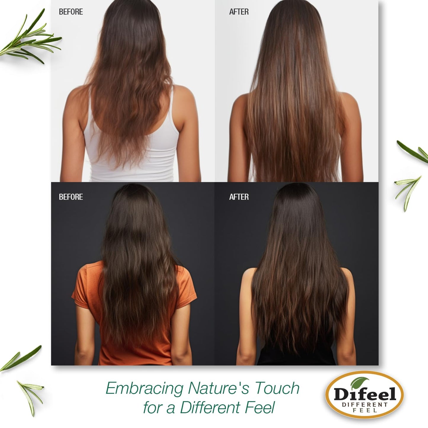 Difeel Rosemary and Mint Premium Hair Oil with Biotin - LARGE 12 oz. - Natural Rosemary Oil for Hair Growth & Biotin Beauty & Personal Care Difeel