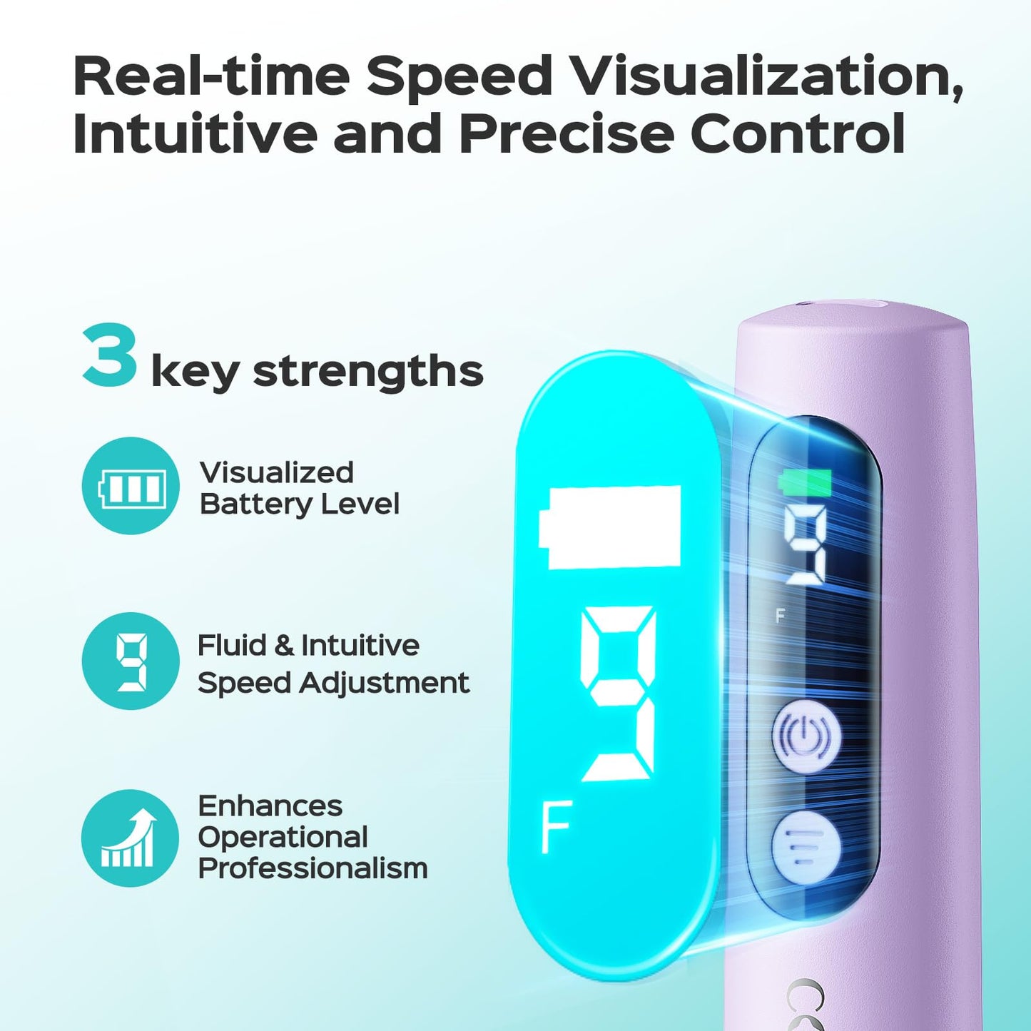 COSLUS C52 Electric Cordless Nail Drill: Professional Nail File kit with LED Screen for Acrylic Gel Powder. Portable for Home DIY & Salon Use Beauty and Personal Care COSLUS