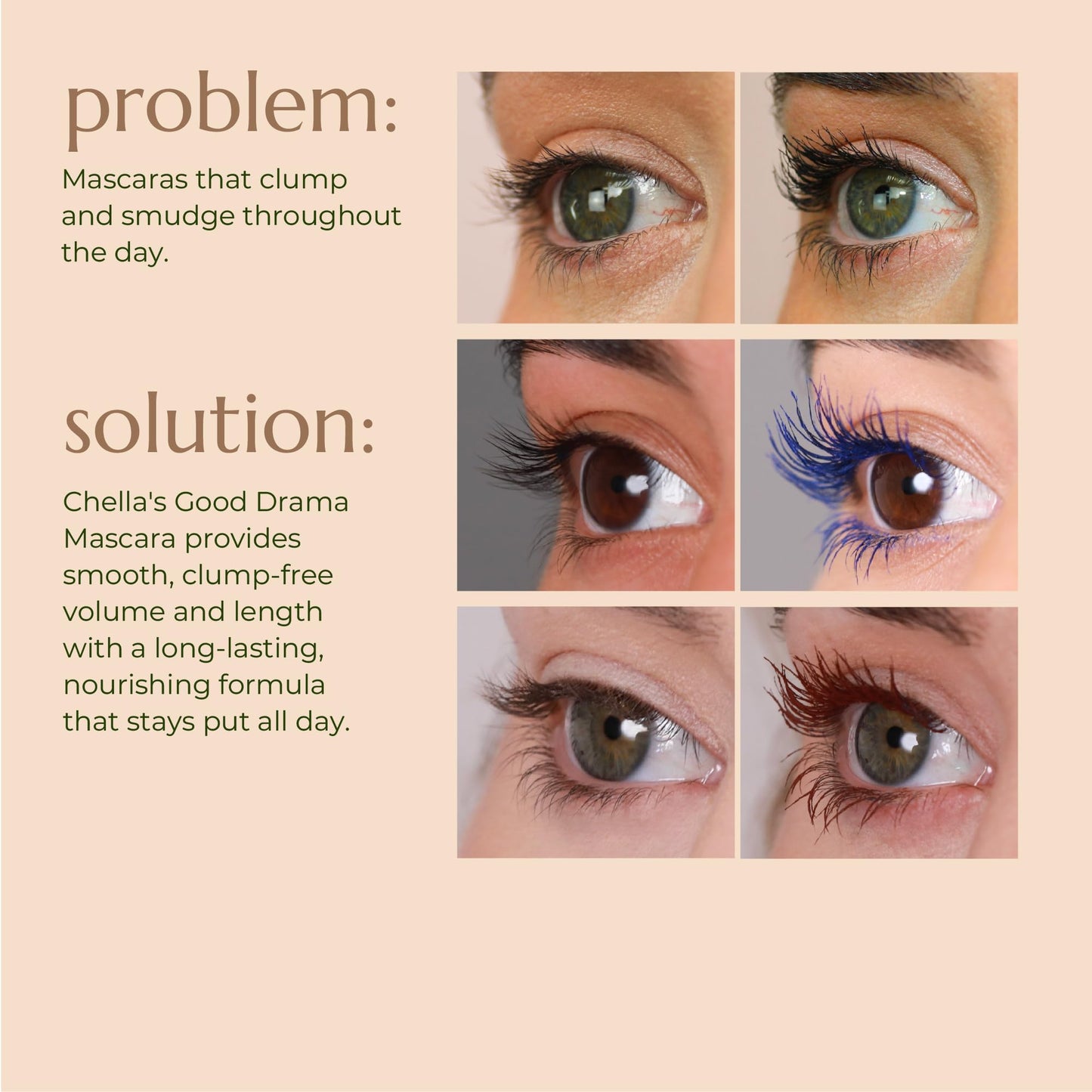 Chella Good Drama Vegan Mascara, 0.33 Fl. Oz (Black) Beauty & Personal Care Chella