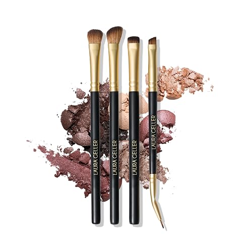 LAURA GELLER NEW YORK Cosmetic Professional Makeup Brushes - Cruelty-Free - 18 Shadow Skills Eyeshadow Brushes (4 Pack) Beauty & Personal Care LAURA GELLER NEW YORK