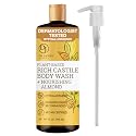 Dr. Jacobs Naturals Castile Almond All-Natural Body Wash for Moisturizing Dry and Sensitive Skin with Plant-Based Ingredients with Pump - 32 Ounce Beauty & Personal Care DR.JACOBS NATURALS