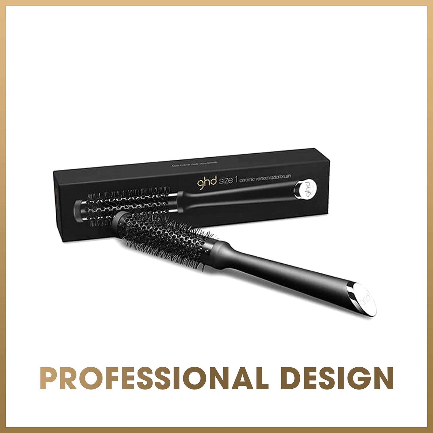 ghd Ceramic Vented Round Brush - 1.1 inch Barrel, 25mm Barrel, Size 1 Beauty & Personal Care ghd