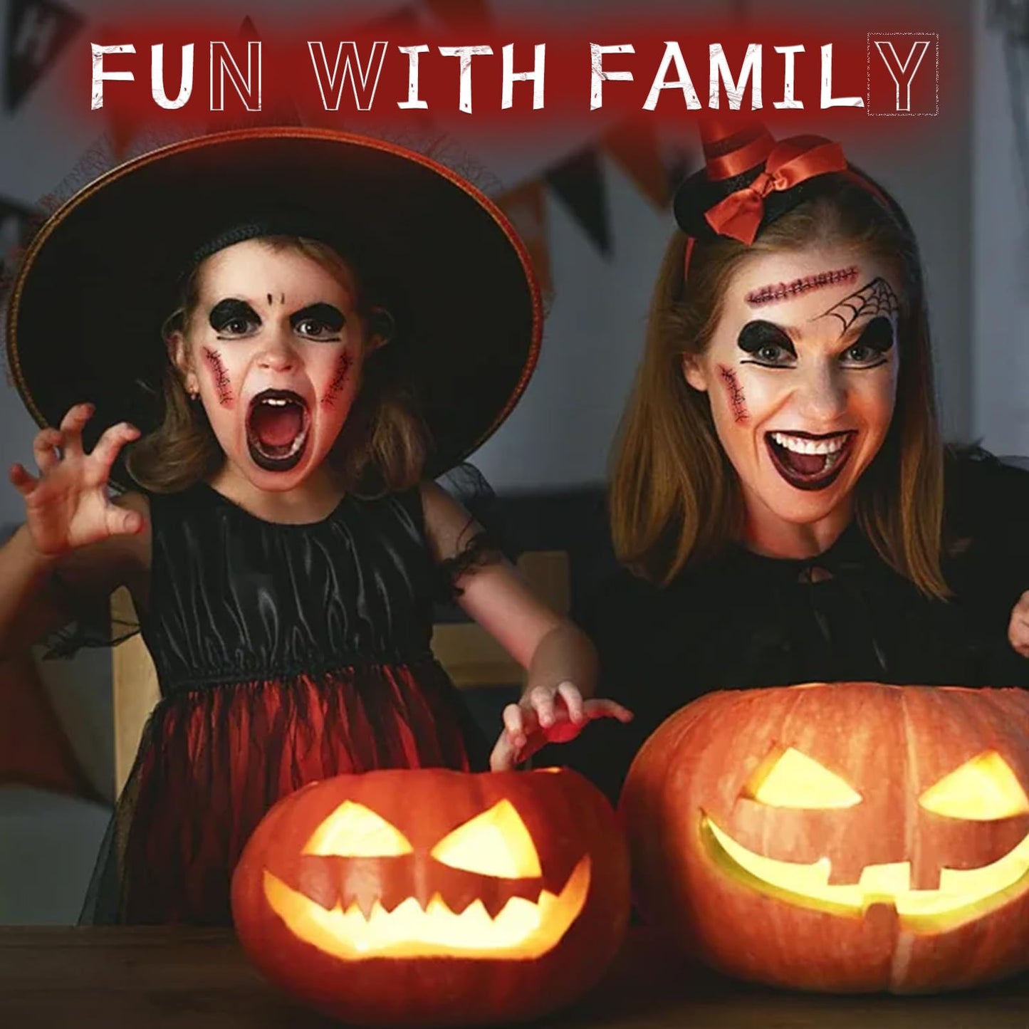 VPCRT6 White Black Red Halloween Face Body Paint with 3PCS Sponge and 1PC Brush, for Baseball, Softball Sports(Eye Black) & Halloween (Joker, Clown) Beauty & Personal Care VPCRT6