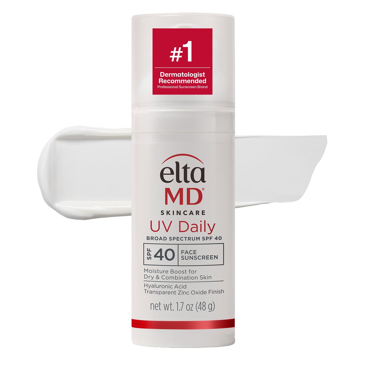 EltaMD UV Daily SPF 40 Face Sunscreen Moisturizer with Zinc Oxide, Daily Face Moisturizer with SPF, Sunscreen, For Dry Skin 1.7 oz Pump Beauty & Personal Care EltaMD