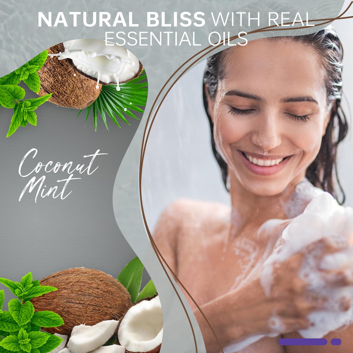 SWCANDY Shower Steamers Aromatherapy Birthday Gifts for Women Travel Essentials, 8 Pcs Coconut Mint, Bath Bombs Shower Bombs with Natural Essential Beauty and Personal Care SWCANDY