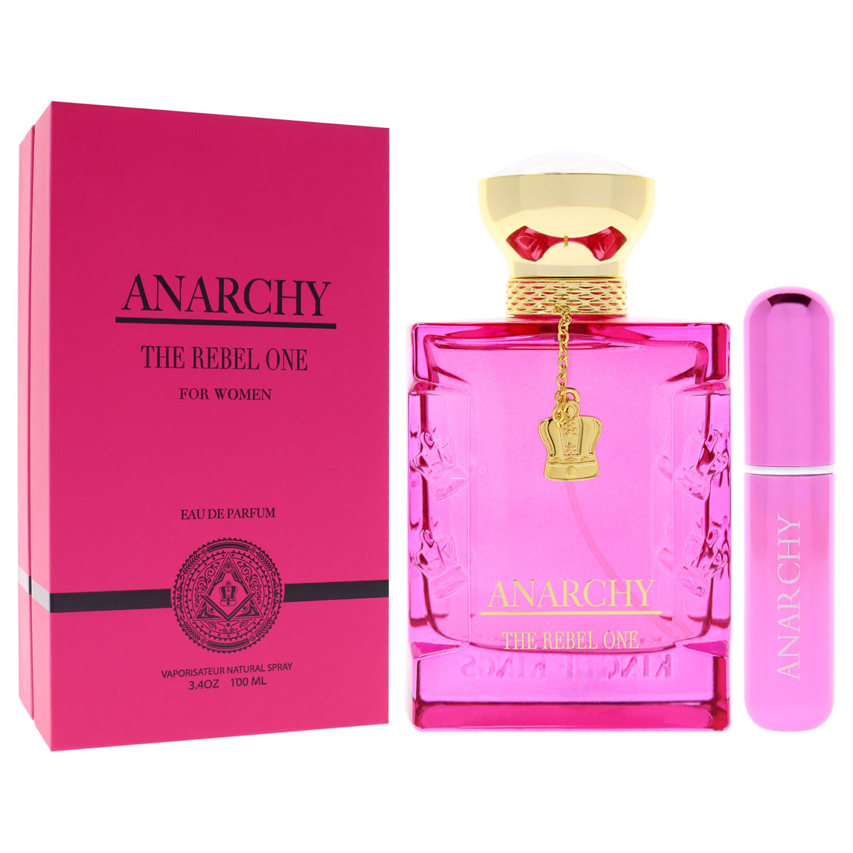king of kings The Rebel One Women's Eau de Parfum, 3.4 fl oz, Floral Vanilla Fragrance