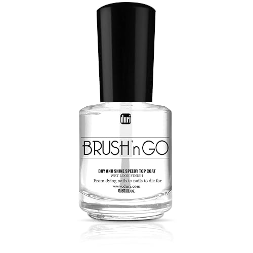 duri Brush'n Go Dry and Shine Speedy Top Coat, Fast Dry Top Coat Nail Polish - 0.45 fl.oz. (pack of 1) Beauty & Personal Care duri