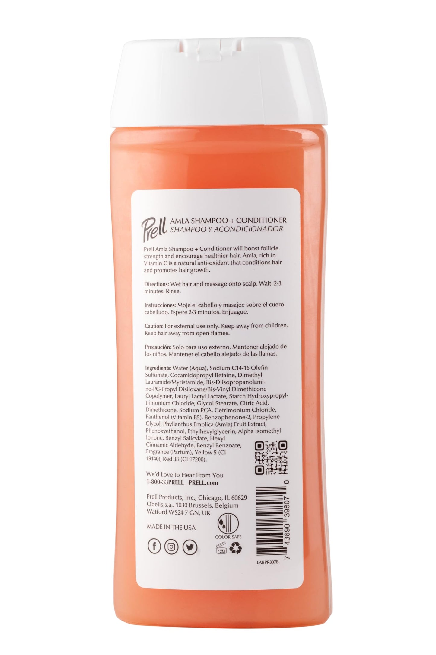 Prell AMLA Boosts & Restores Color Safe Shampoo & Conditioner for Dull, Fine Hair 13.5 fl.oz, 3 Pack Beauty & Personal Care Prell