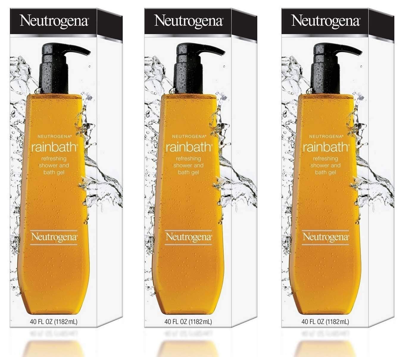 Neutrogena Rainbath Refreshing Shower and Bath Gel- 40 Oz THREE PACK 120 Oz Total by Neutrogena BEAUTY Beauty & Personal Care Neutrogena