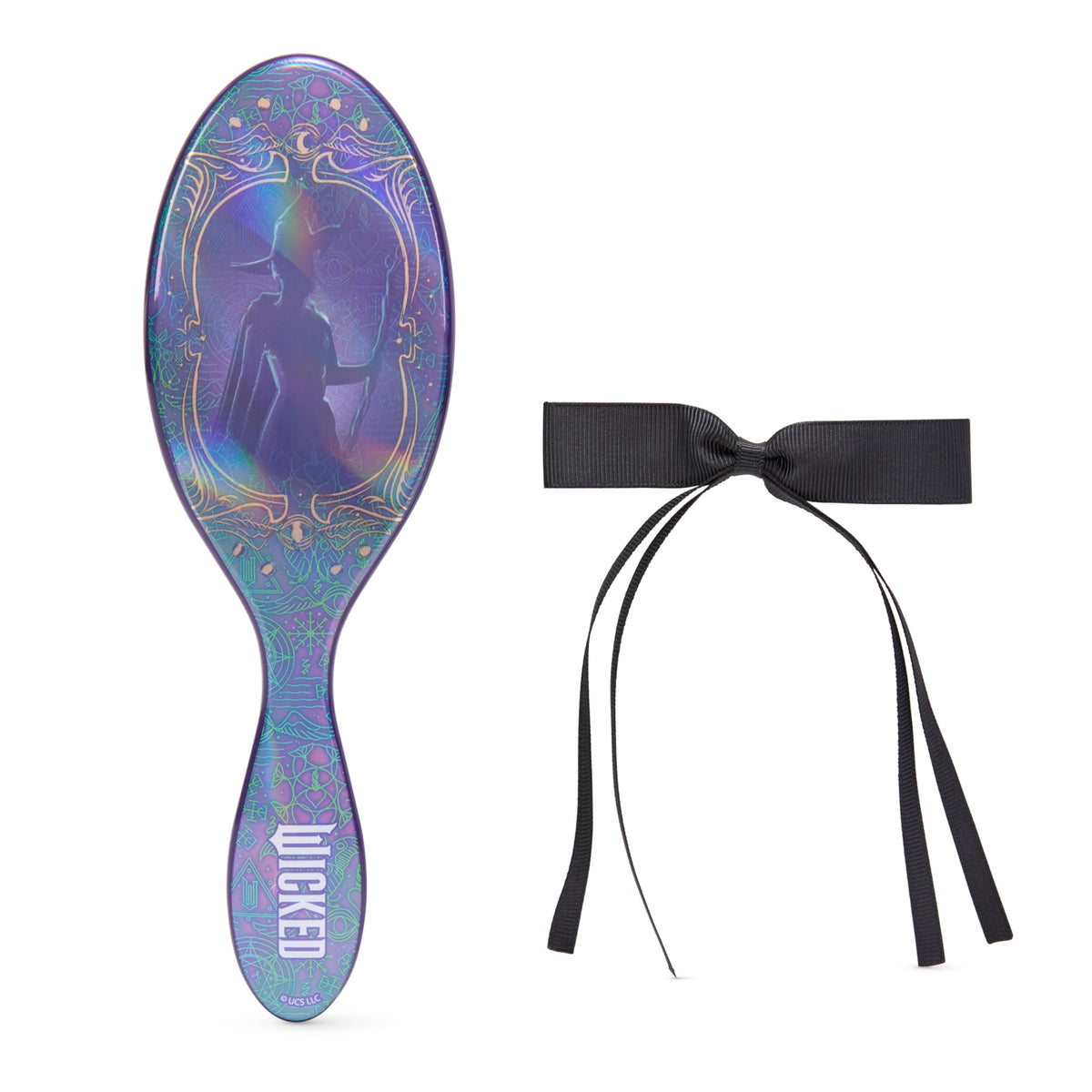 Wet Brush Original Detangler Hair Brush Elphaba (Wicked) Kit - Ultra-Soft IntelliFlex Bristles - Detangling Brush Glides Through Tangles For All Hair