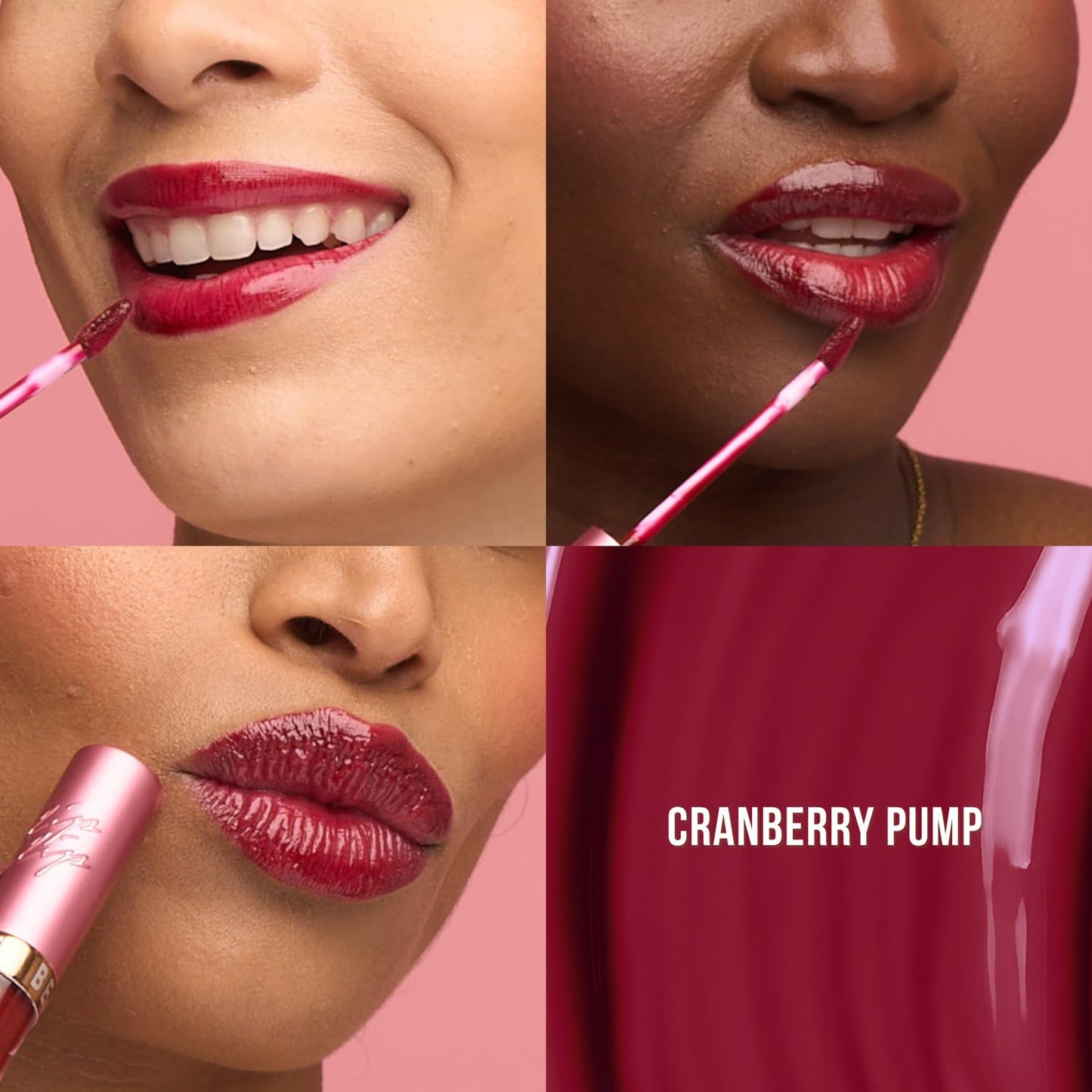 Beauty Bakerie Lip Slip High Shine Lip Gloss, Hydrating Non Sticky Formula, Pigmented Deep Berry Red Finish with Jojoba Sunflower Meadowfoam Oils Beauty & Personal Care Beauty Bakerie