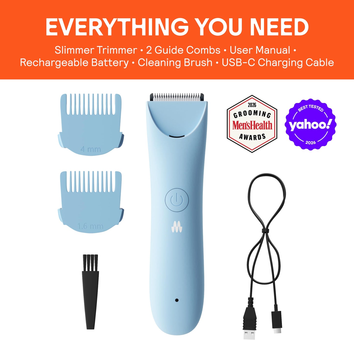 MERIDIAN Slimmer Trimmer - Electric Bikini Line & Pubic Hair Trimmer for Women, Body Hair Groomer for Intimate Areas, Legs & Underarms, Waterproof Beauty and Personal Care MERIDIAN