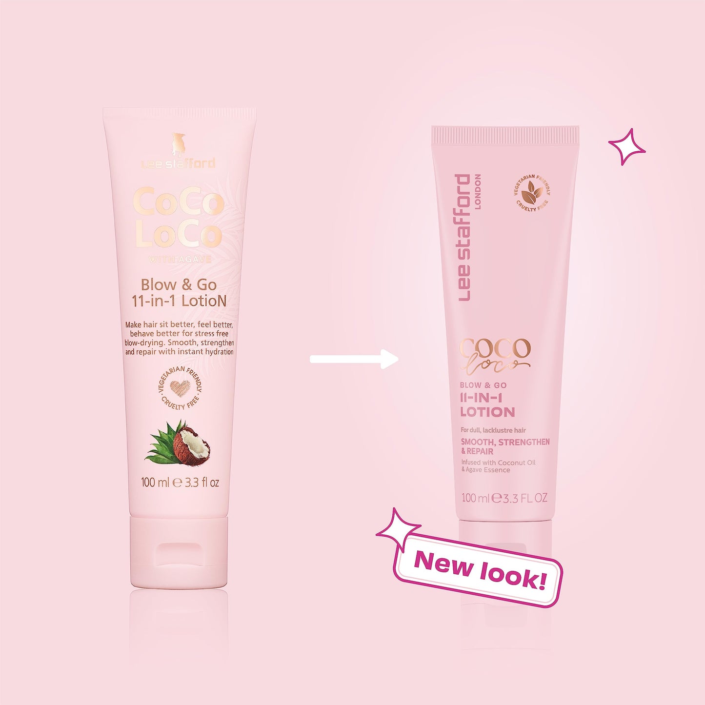 Lee Stafford Blow Dry Hair Lotion | Coco Loco Collection - 11-in-1 Leave In Styling Cream, Heat Procectant & Hyrdates Hair with a HIgh Shine Finish Beauty & Personal Care Lee Stafford