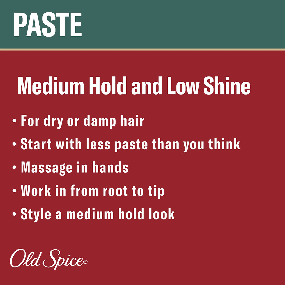 Old Spice Hair Styling Paste for Men, 2.22 oz, Twin Pack Beauty & Personal Care Old Spice