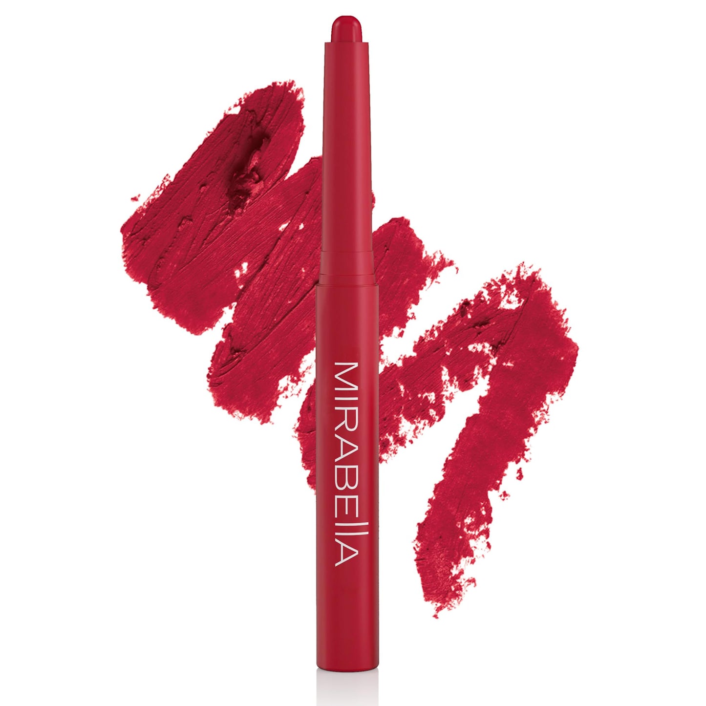 Mirabella - Velvet Matte Lip Crayon, Retractable Highly-Pigmented 2-in-1 Makeup, Long-Lasting Hydrating Lipstick Crayon + Lip Liner, Moisturizing Beauty & Personal Care Mirabella