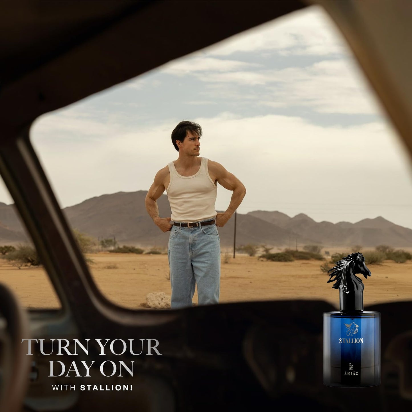 ARIAZ Stallion Eau De Parfum for Bright, Active & Powerful Energy with Fresh Grapefruit, Ginger, Ambrette & Musk for Bold Men - Long Lasting Oil Based Beauty & Personal Care ARIAZ