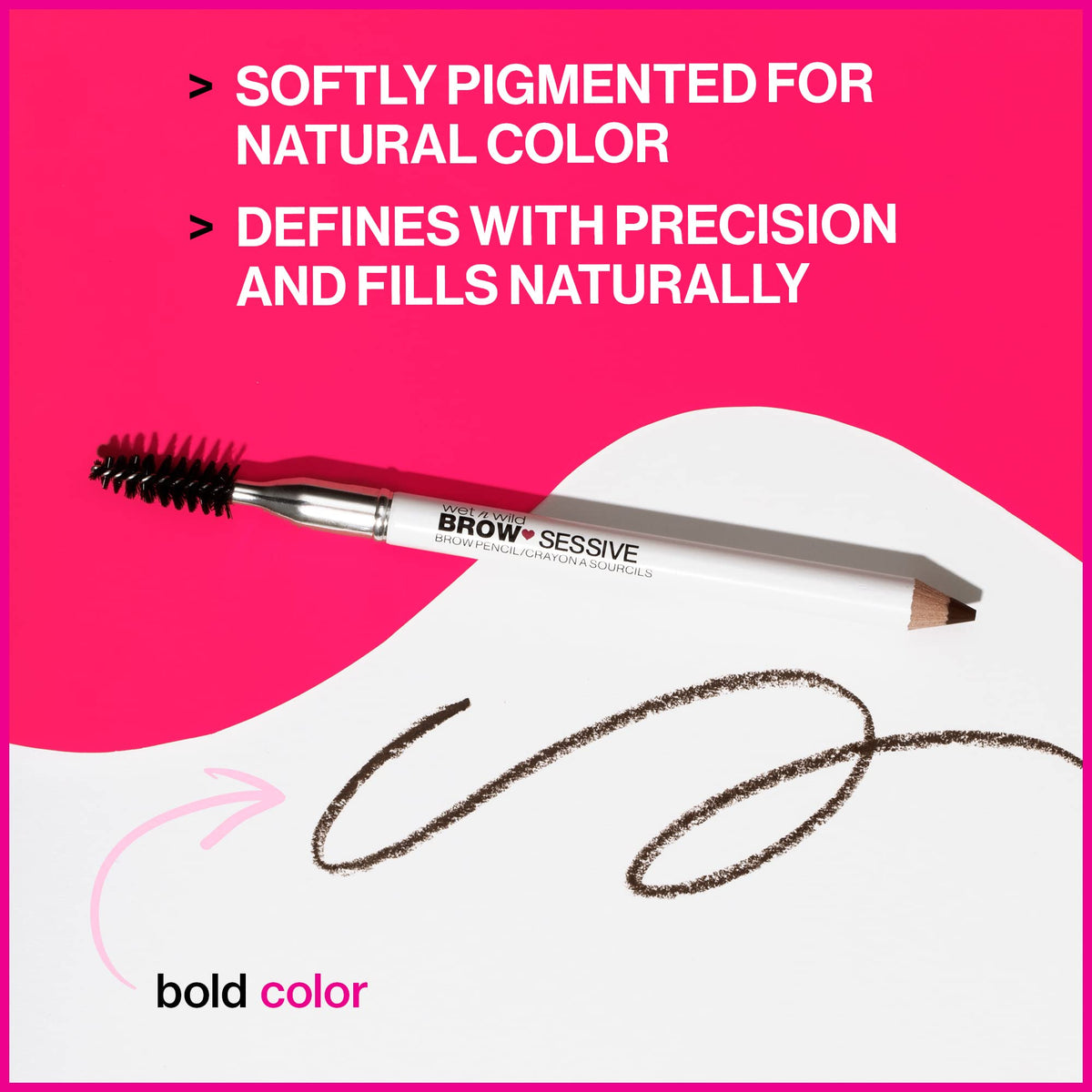 wet n wild Brow-Sessive Brow Pencil, Ultra-Precise Dual Ended Spoolie Brush for Perfect Buildable Blendable Shaping, Natural Lasting Shades for Every… Beauty & Personal Care wet n wild