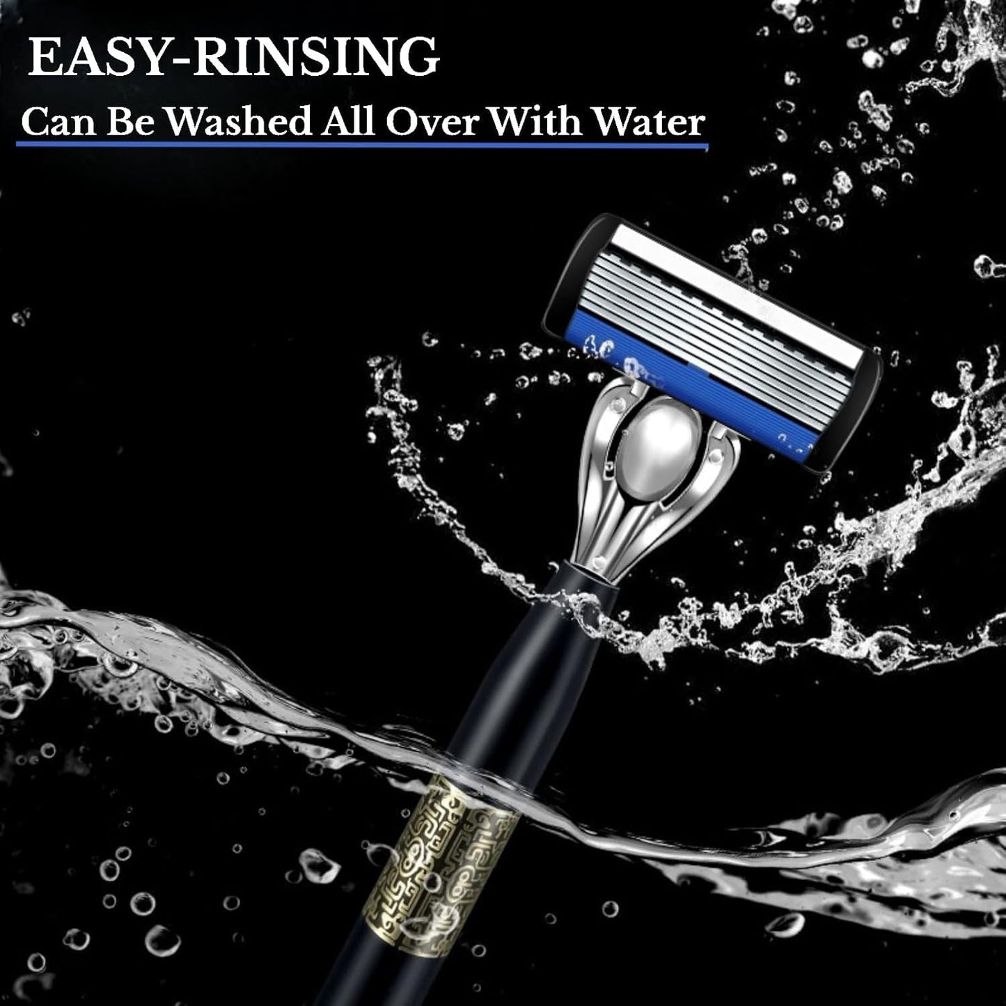 Upgrade 7-Blade Razor for Men, Handle & 3 Refills, Dual Lubrication & Precision Trimmer, Comfortable Shave -1 Razor + 12 Blades Beauty and Personal Care GAHQB