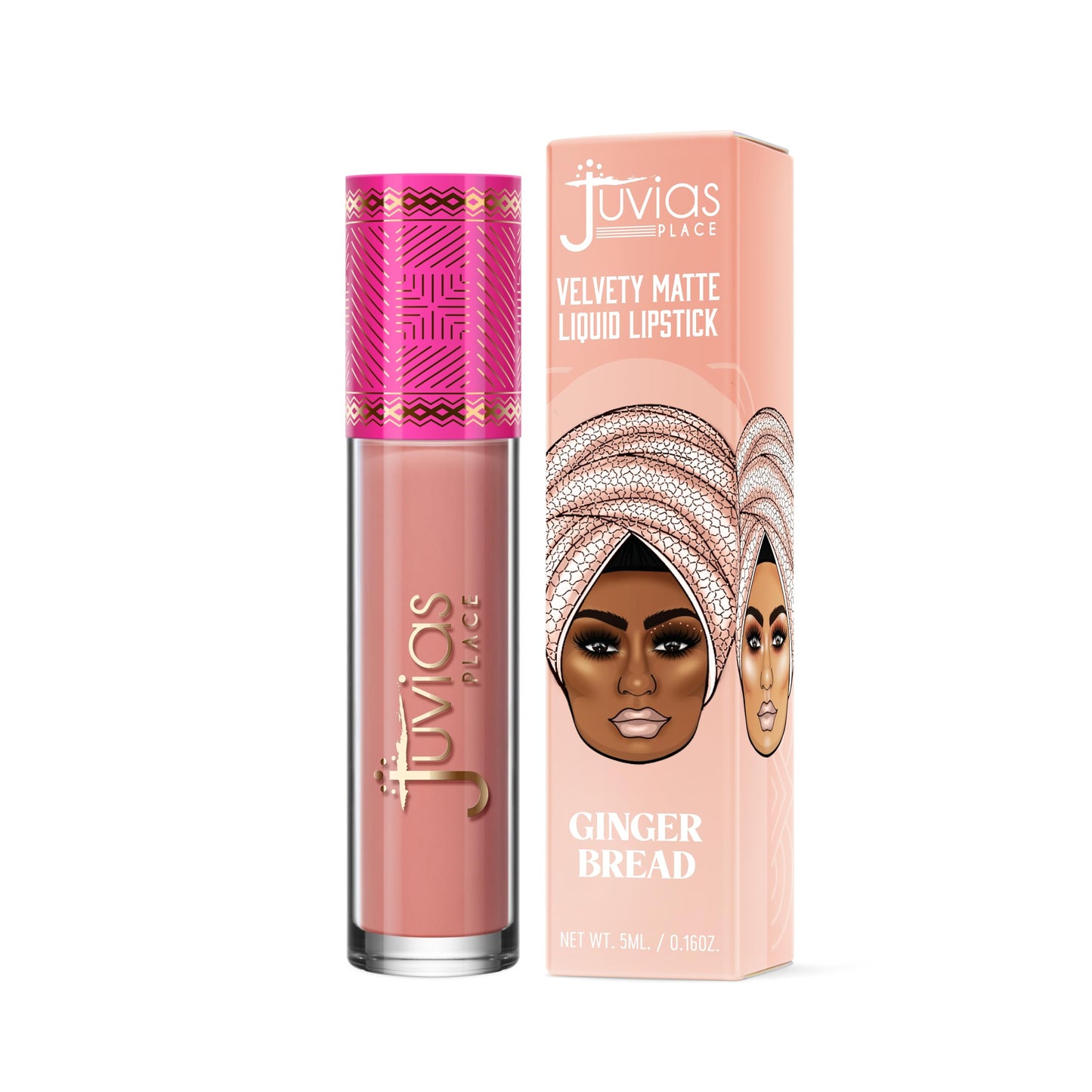 Juvia's Place Velvety Matte Liquid Lipstick Ginger Bread - Hydrating, Long-Wearing, Velvety Soft & Feather Light - Hyperpigmented Creamy Matte Beauty & Personal Care Juvia's Place