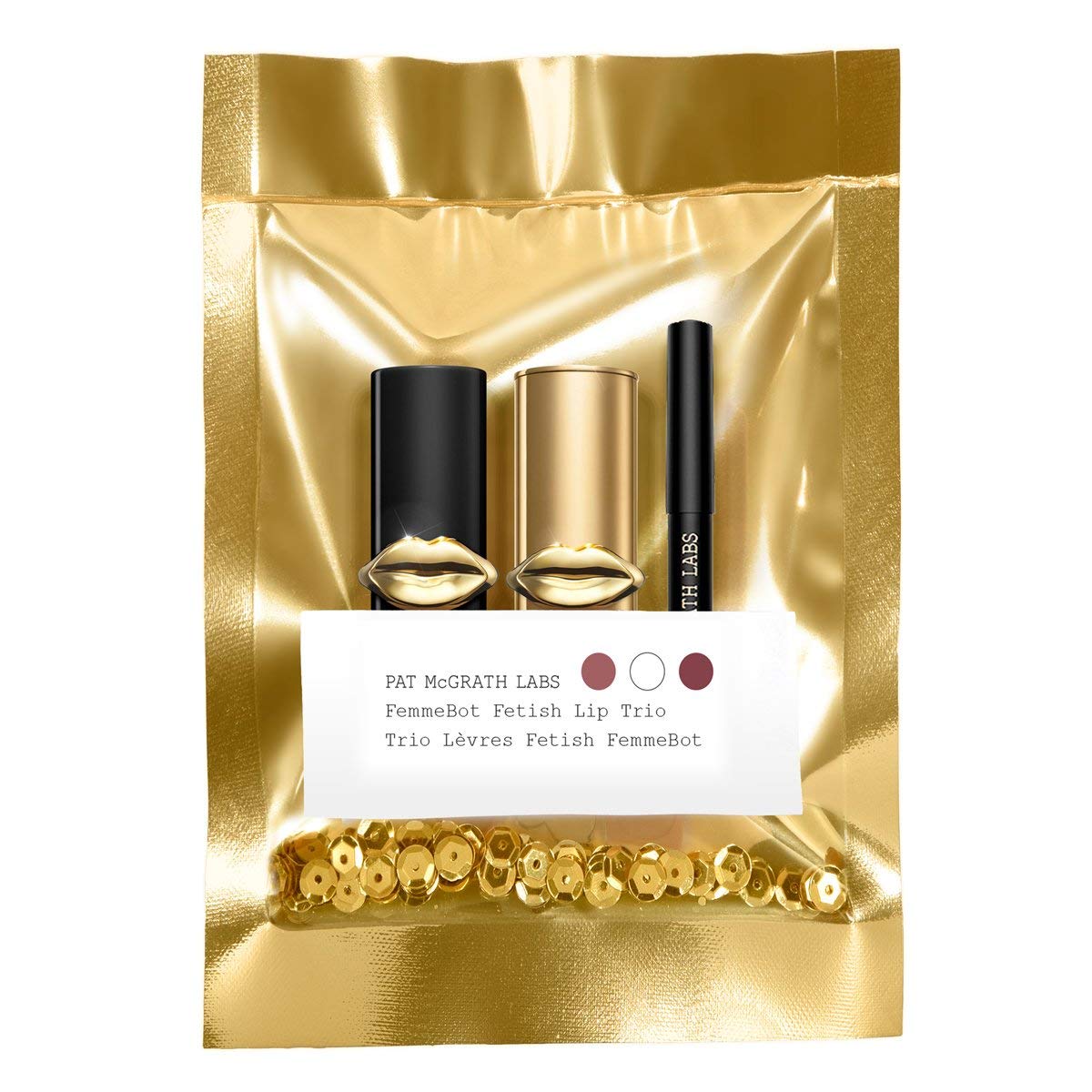 Pat Mcgrath Femmebot Fetish Lip Travel Size Trio Holiday Limited Edition Includes - Mini Mattetrance Lipstick, Clear Mini Lip Fetish Lip Balm, Mini Beauty & Personal Care Pat McGrath Labs
