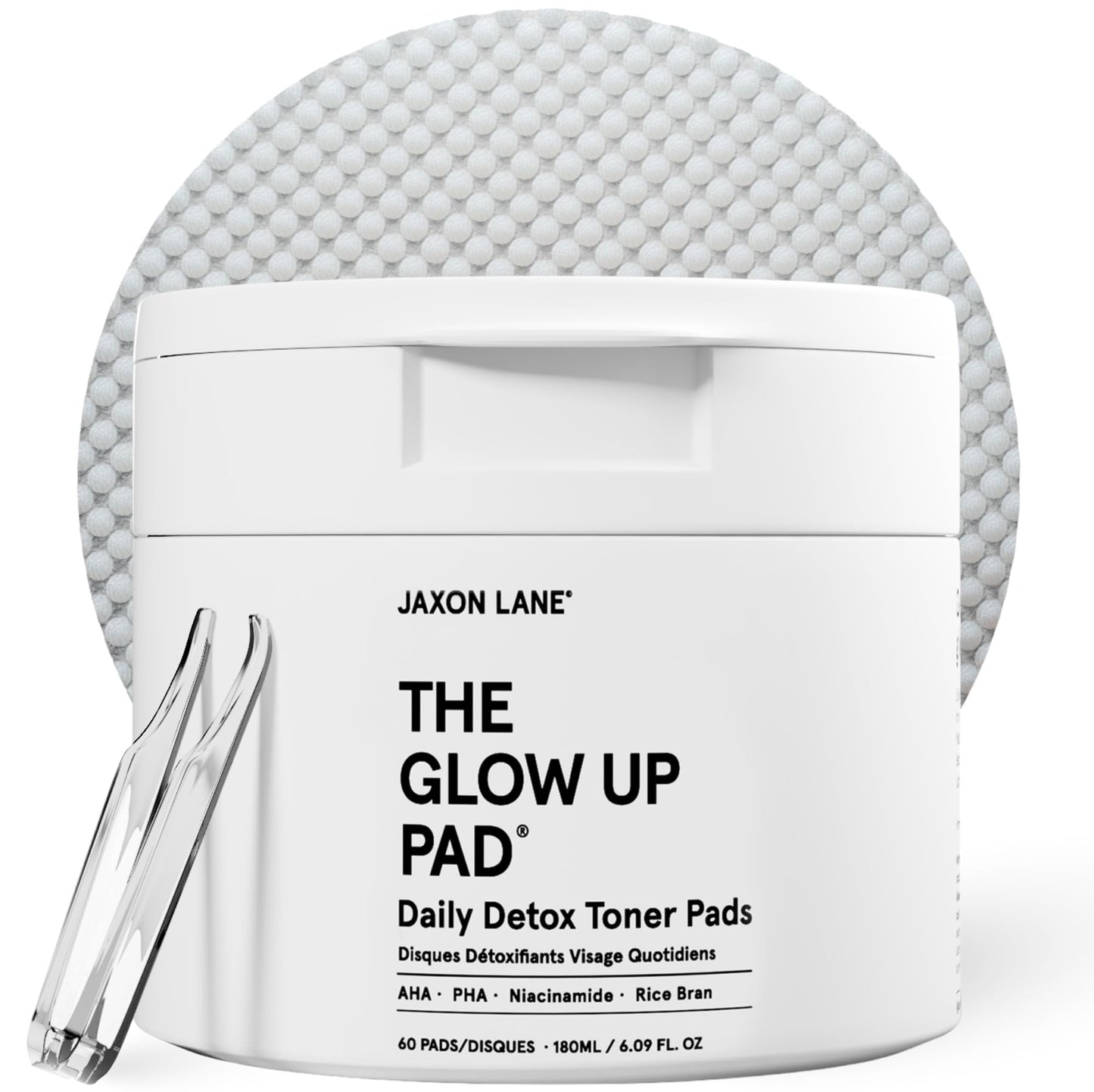 Glow Up Korean Toner Pads for Men - 60 Exfoliating Face Pads with AHA PHA Niacinamide, Rice Extract, for Acne, Dark Spot, Pores, Oil Control Beauty & Personal Care JAXON LANE