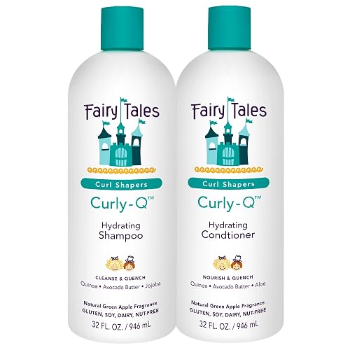 Fairy Tales Curly-Q Hydrating Shampoo and Conditioner for Kids - Paraben, Sulfate, Gluten and Nut Free - For All Curl Types Including Multi Cultural Beauty & Personal Care Fairy Tales