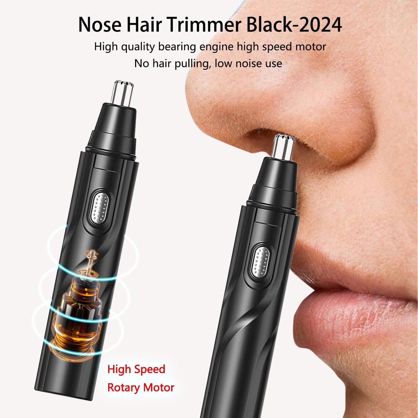 Ear and Nose Hair Trimmer Clipper, Electric Nose Ear Hair Trimmer Rechargeable with 6 Pieces Earpick Trimming Nose Hair Painless Removal Nose Hair Beauty and Personal Care YIPINER