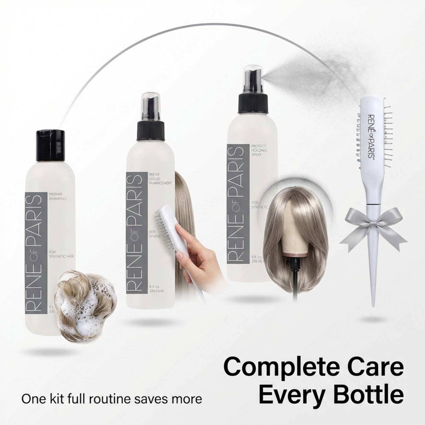 Rene of Paris Synthetic Hair Care Kits (8oz Bottles) (4PC KIT) Beauty & Personal Care Rene of Paris