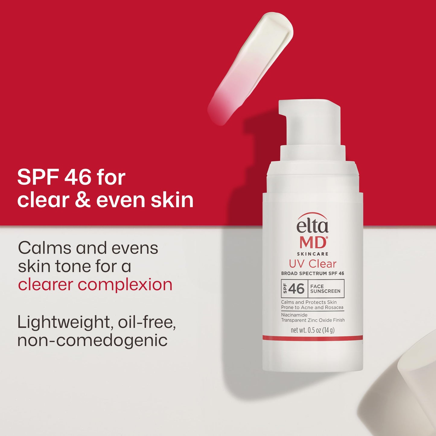 EltaMD UV Clear Face Sunscreen SPF 46, Oil Free Sunscreen with Zinc Oxide, Dermatologist Recommended, 0.5 oz Beauty & Personal Care EltaMD