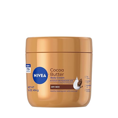 NIVEA Cocoa Butter Body Cream with Deep Nourishing Serum, Cocoa Butter Cream for Dry Skin, 16 Ounce Jar Beauty & Personal Care NIVEA