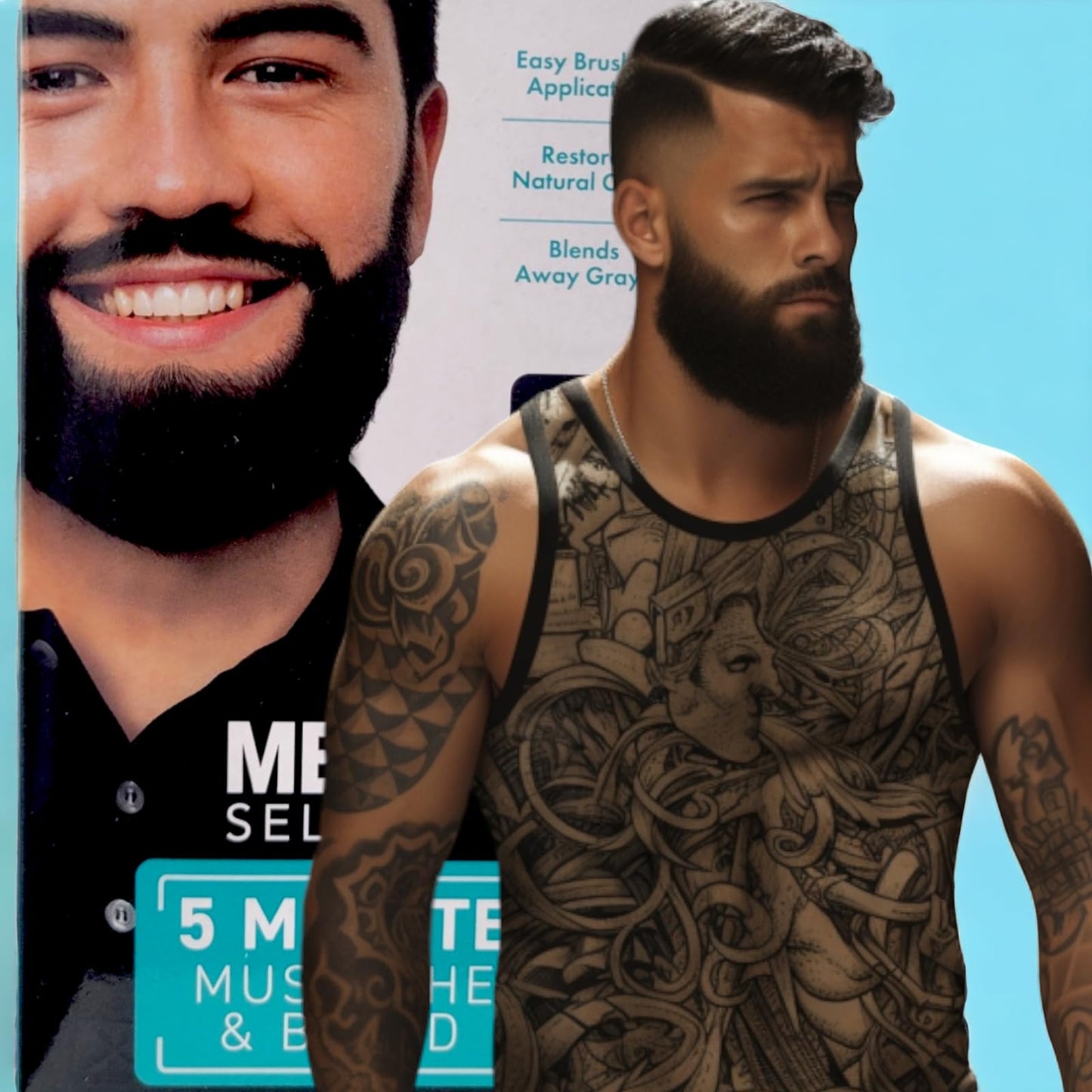 Wholesale MUSTACHE & BEARD COLOR-BLACK #MEN SELECT Beauty & Personal Care MENS SELECT