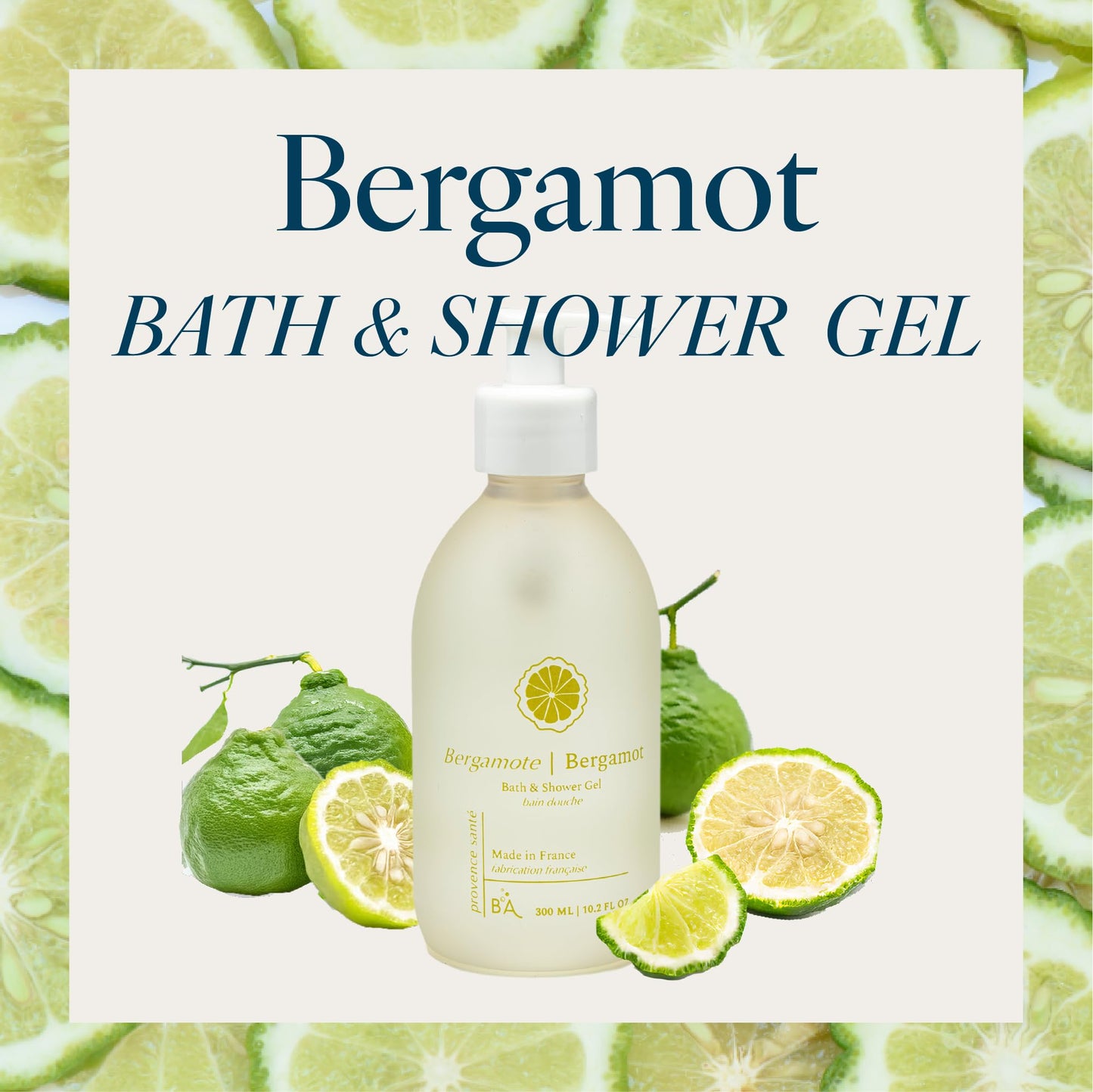 Provence Sante Cleansing Bath & Shower Gel - Moisturizing Almond Oil Body Wash for Dry Skin - Nourishing Light Citrus Bergamot Scent - Made in France Beauty & Personal Care Provence Sante