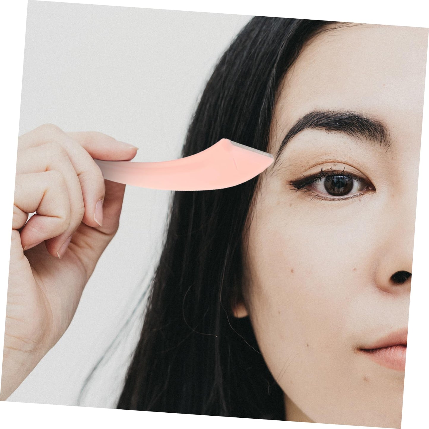 minkissy 4Pcs Eyebrow Razor Trimmers Curved Handle Facial Brow Shavers Portable Eyebrow Shaping Tools for Precise Grooming at Home or Travel Beauty and Personal Care minkissy