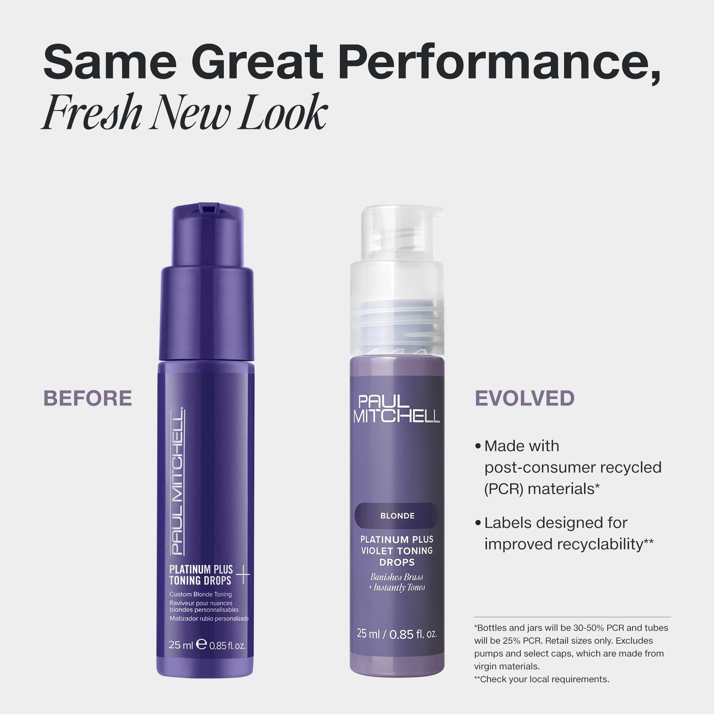 Paul Mitchell Platinum Plus Violet Toning Drops, Banishes Brass + Intensely Tones, Ideal for Blonde, Highlighted, Gray or Silver Hair, 0.85 fl. oz Beauty & Personal Care Paul Mitchell