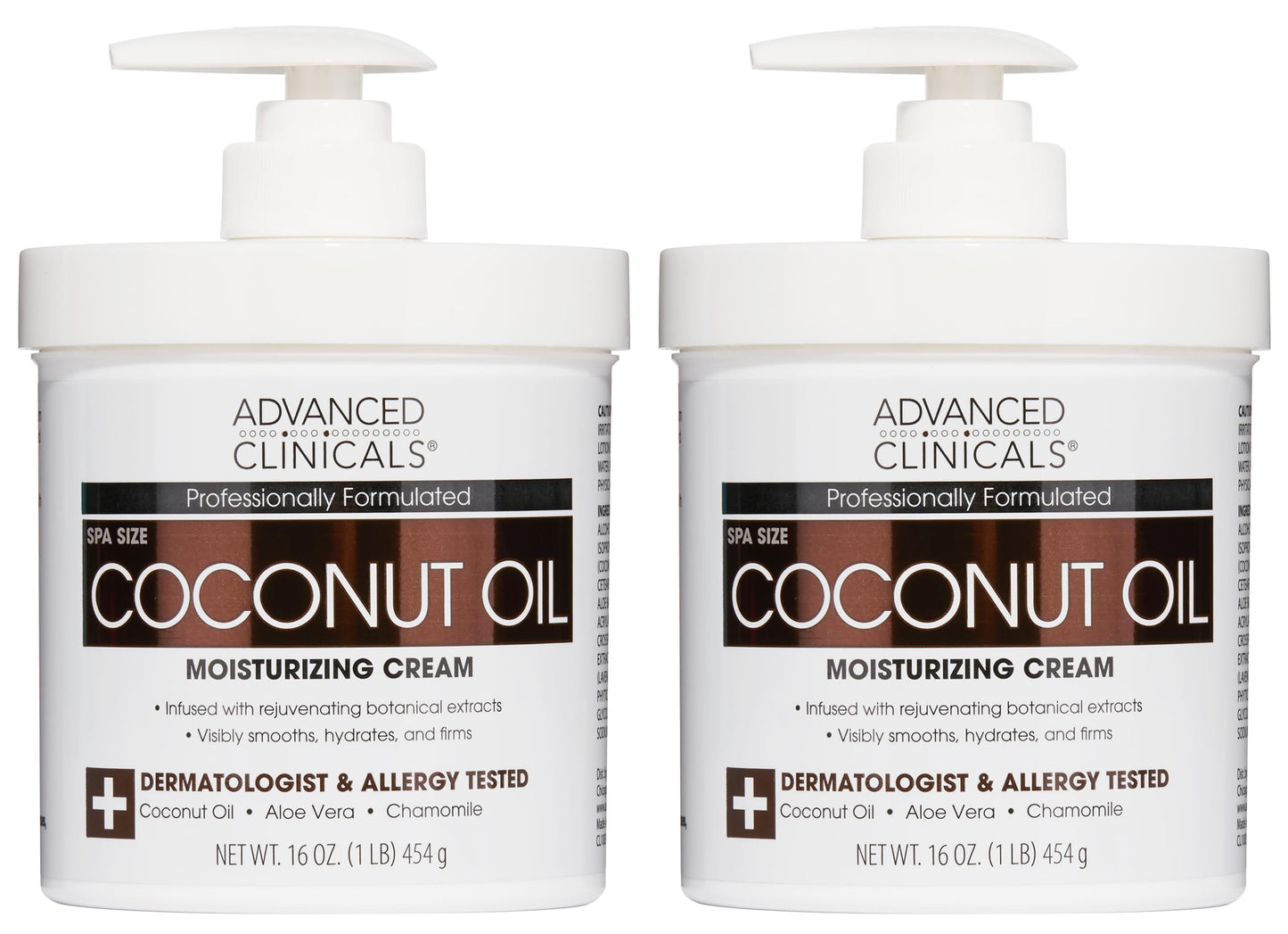 Advanced Clinicals Coconut Oil Body Cream For Women & Men | Hydrating Coconut Lotion For Extremely Dry Skin | Visible Anti Aging Body Butter Skin Care Beauty & Personal Care Advanced Clinicals